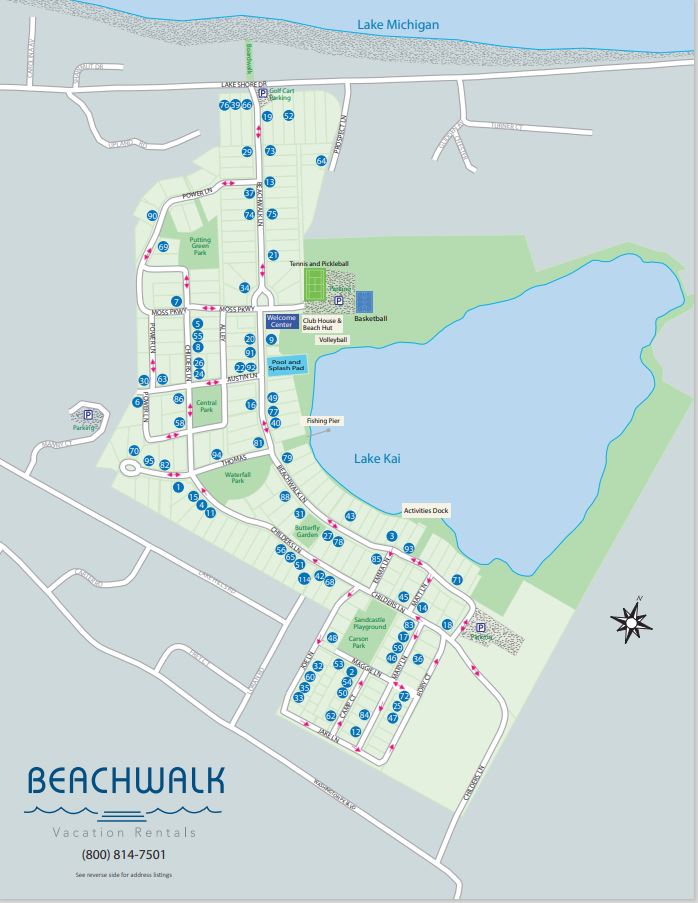 Beachwalk Vacation Rentals Property Map