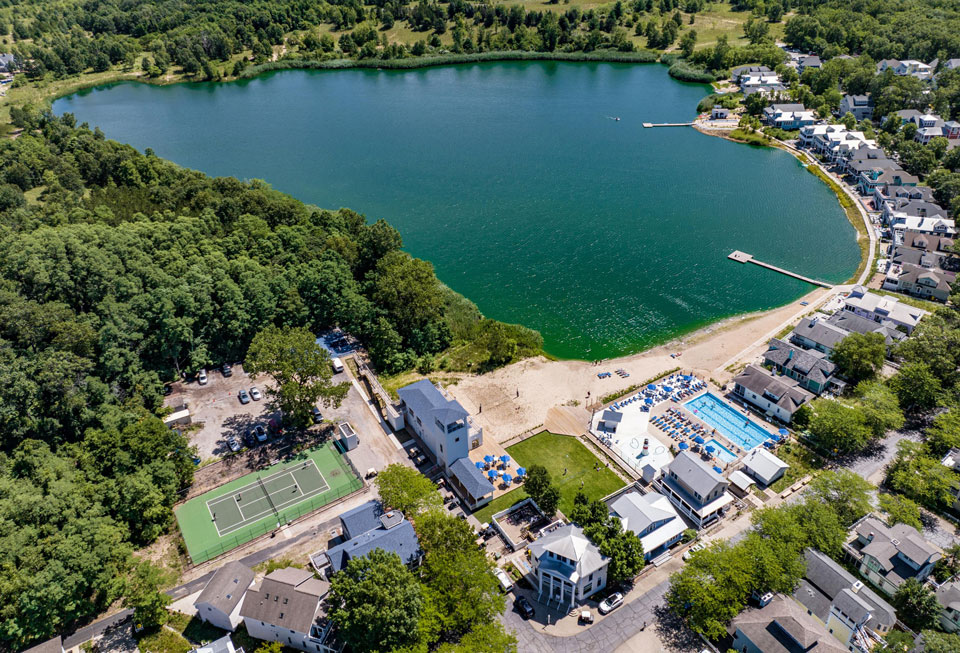 Aerial view of Lake Kai