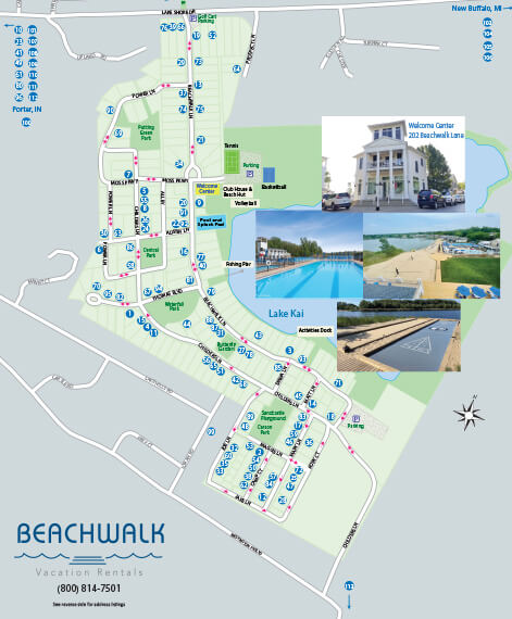 Beachwalk Vacation Rentals Property Map