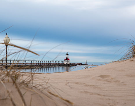 Lake Michigan lighthouse