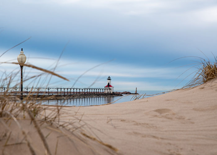 Lake Michigan lighthouse